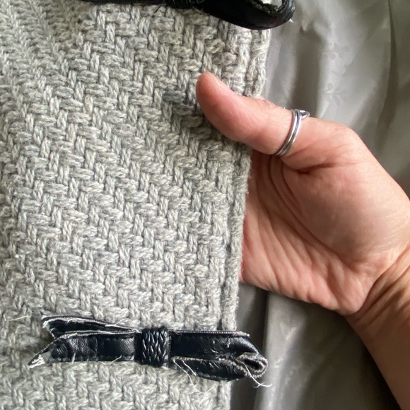 Jessica Simpson Hooded Textured Wool Coat - L - Picture 6 of 16